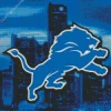 Detroit Lions Logo Art Diamond Painting