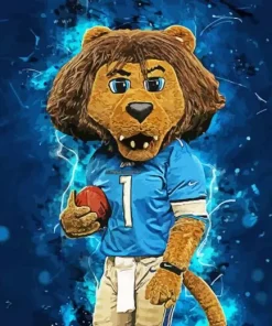 Detroit Lions Mascot Diamond Painting