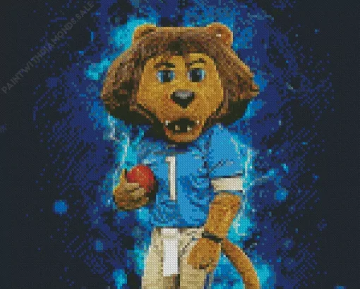 Detroit Lions Mascot Diamond Painting