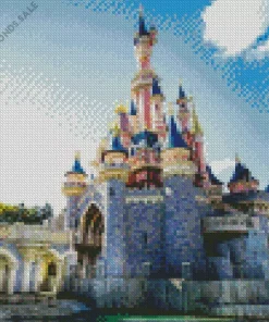 Disney Castle In Paris Diamond Painting