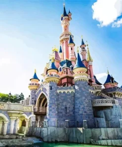 Disney Castle In Paris Diamond Painting