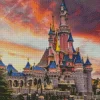 Disney Castle Sunset Diamond Painting