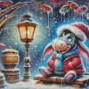 Disney Christmas Eeyore Diamond Painting