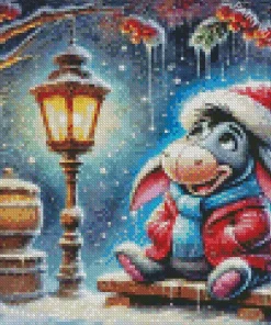 Disney Christmas Eeyore Diamond Painting