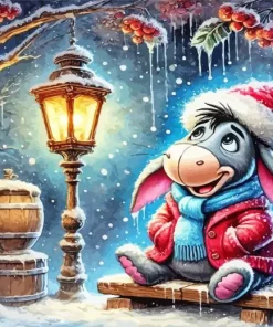 Disney Christmas Eeyore Diamond Painting