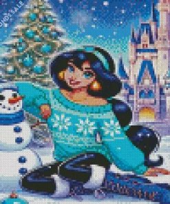 Disney Christmas Jasmine Diamond Painting