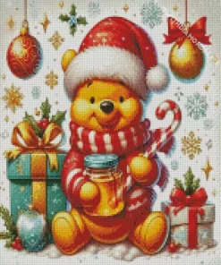 Disney Christmas Winnie The Pooh Diamond Painting