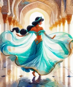 disney princess Jasmine Dancing Diamond Paintings