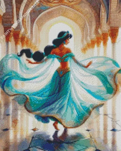 disney princess Jasmine Dancing Diamond Paints