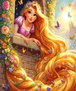 disney princess rapunzel Diamond Paintings