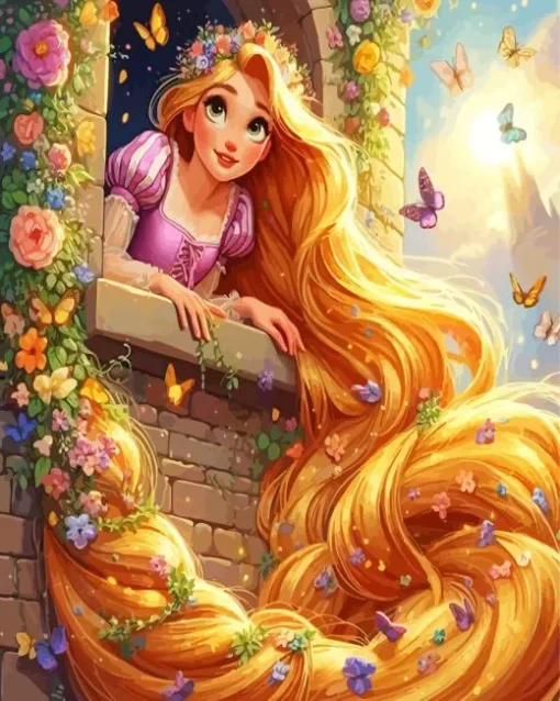 disney princess rapunzel Diamond Paintings