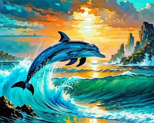 Dolphin Art Diamond Paintings