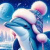 Dolphin In Winter Diamond Paintings