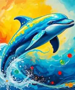 Dolphin Splash Diamond Paintings