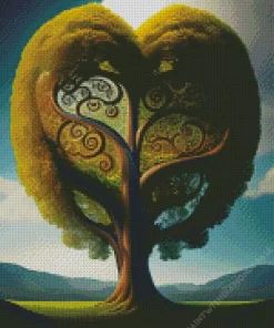 Heart Tree Of Life Art Diamond Painting