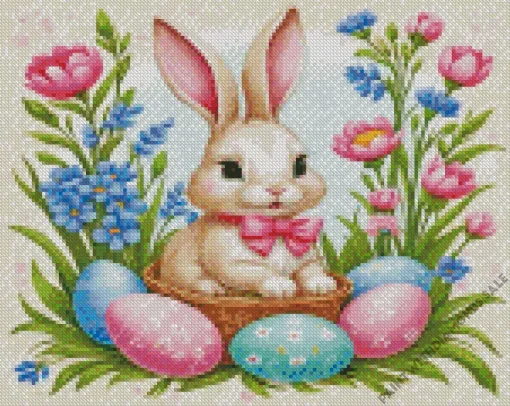 Aesthetic Easter Bunny Diamond Paintings