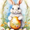 Easter Bunny And Eggs Diamond Painting