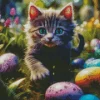 Easter Cat Diamond Painitng