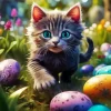 Easter Cat Diamond Painitng