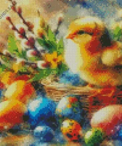 Aesthetic Easter Chick Diamond Paintings