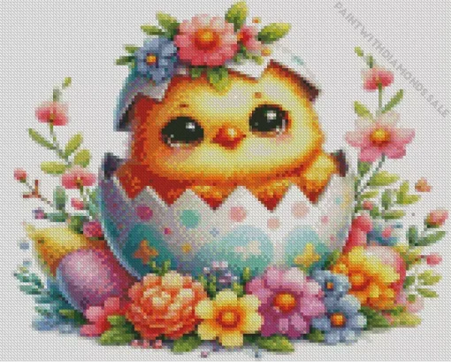 Easter Chick Diamond Paintings