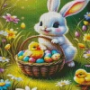 Easter Bunny And Chick Diamond Painting