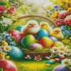 Easter Eggs And Chicks Diamond Paintings