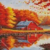 Fall Barn Diamond Paintings