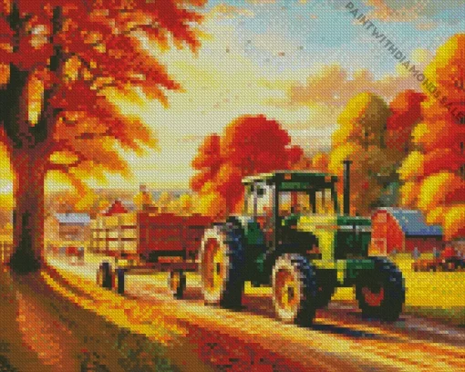 Fall Farm Diamond Paintings