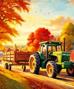 Fall Farm Diamond Paintings