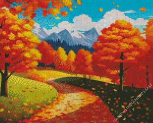 Fall Landscape Diamond Paintings