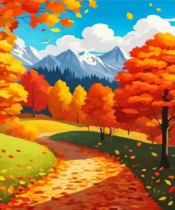 Fall Landscape Diamond Paintings