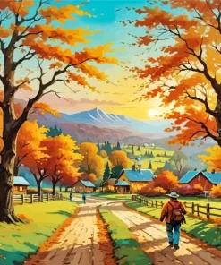 Fall Time Diamond Paintings