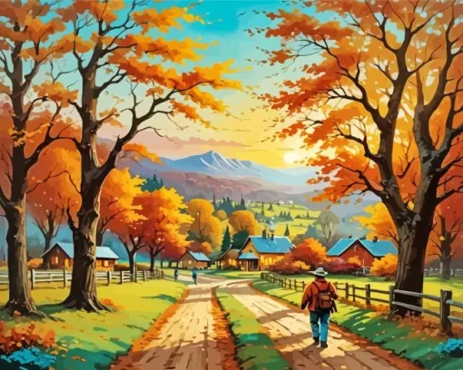 Fall Time Diamond Paintings