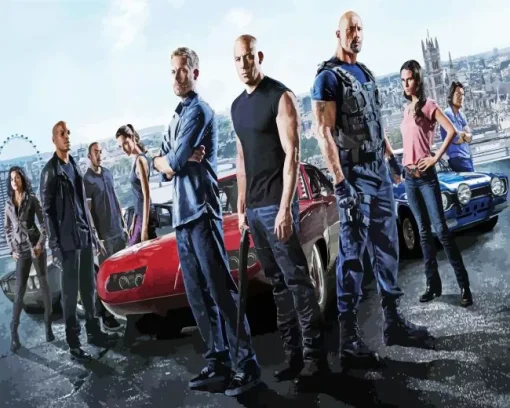 fast and furious characters Diamond With Numbers