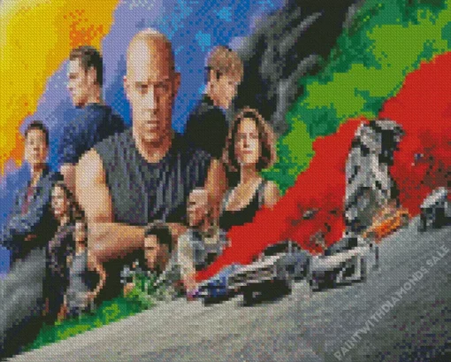 fast and furious movie Diamond With Numbers