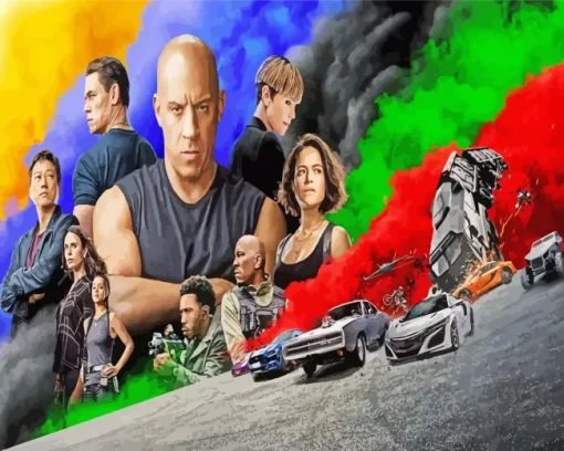 fast and furious movie Diamond With Numbers