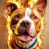 Fire Pit Bull Diamond Painting