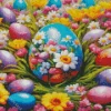 Floral Easter Egg Diamond Painting