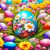 Floral Easter Egg Diamond Painting