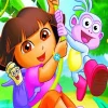 Friendly Dora The Explorer Diamond Painting