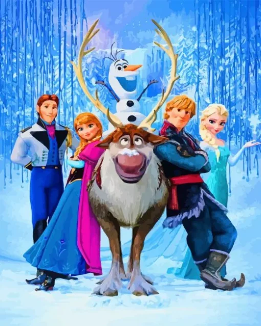 Frozen Disney Characters Diamond Painting