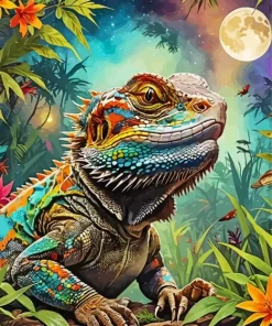 Full Pogona Diamond Painting