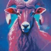 Galaxy Bighorn Sheep Diamond Painting