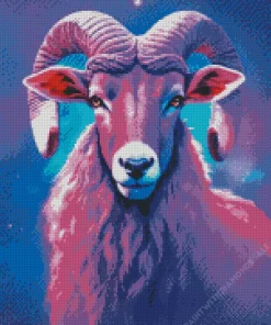 Galaxy Bighorn Sheep Diamond Painting