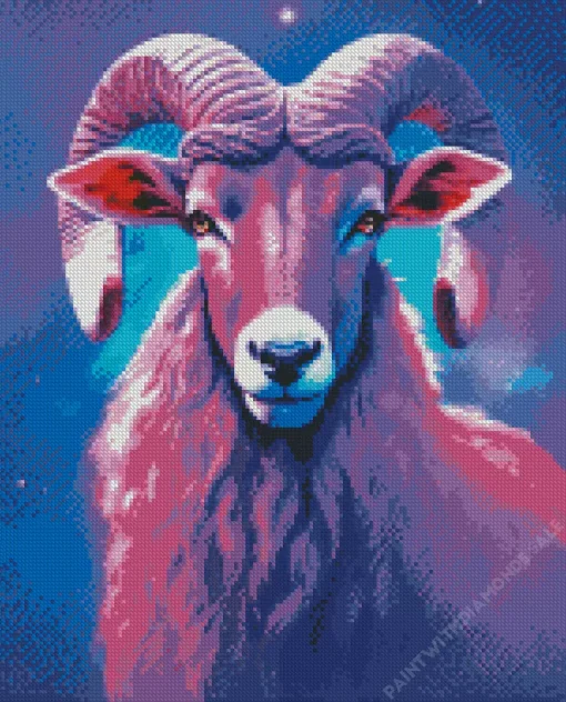 Galaxy Bighorn Sheep Diamond Painting