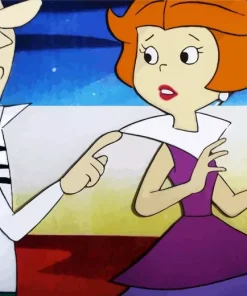 George Jetson And Jane Diamond Painting