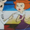 George Jetson And Jane Diamond Painting