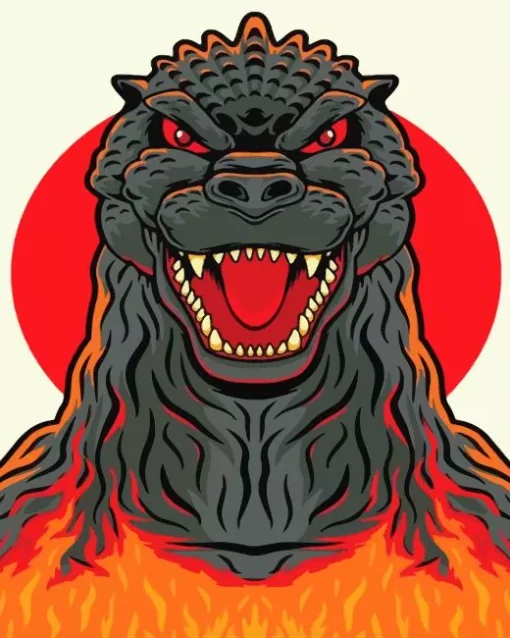 Godzilla Monster Diamond Paintings