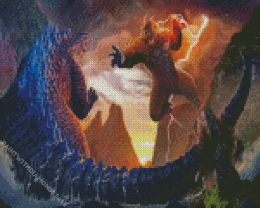 Godzilla VS Kong Gorilla Diamond Painting